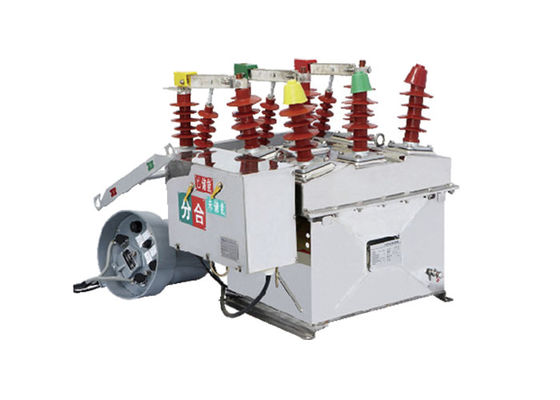 12kV Buiten vacuümcircuit breaker Roestvrij staal gemaakt van 3 polen Buiten krachtige vacuümcircuit breaker Zilveren kleur