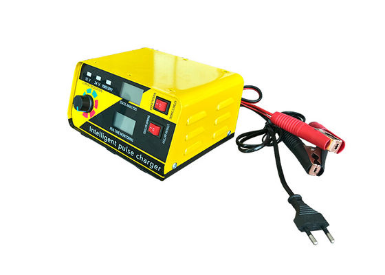 HAS-L-618D Motorbatterijoplader Led Display Gele kleur Lithiumbatterijoplader Slimme batterijonderhouder