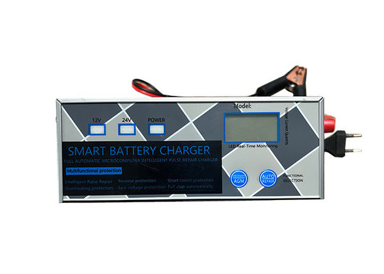 Loodzuur springstarter draagbare oplader met metalen schelp LED-display snel opladen auto auto batterij trickle oplader