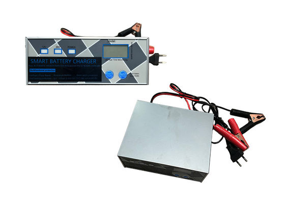 Zilveren Jump Starter Draagbare Charger Met Intelligent Digitaal Display Lood-zuur Batterij Charging Maintainer