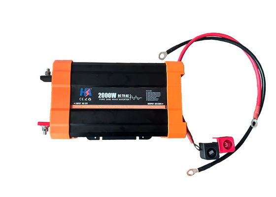 Verstelbare Home Power Inverter Makkelijk te installeren Zwarte kleur met LCD-scherm Zuivere sinusgolf Inverter stroomtoevoer